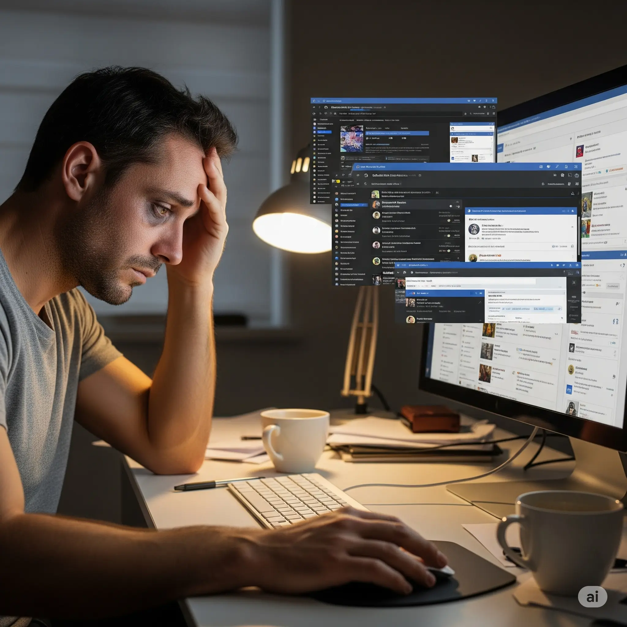 Frustrated man dealing with property search problems